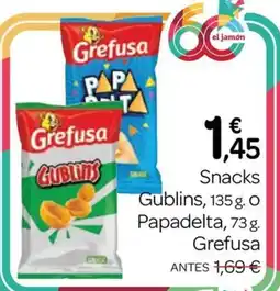 Supermercados El Jamón Grefusa Gublins Papadelta oferta