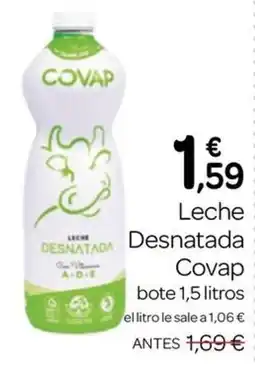 Supermercados El Jamón Covap leche desnatada oferta