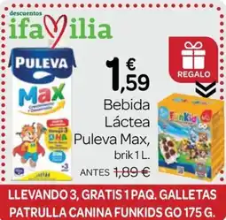 Supermercados El Jamón Puleva Max bebida lactea oferta