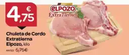 Supermercados El Jamón Elpozo chuleta de cerdo extratierna oferta