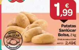 Supermercados El Jamón Patatas Sanlúcar oferta