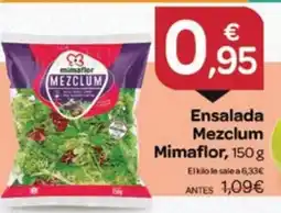 Supermercados El Jamón Mimaflor ensalada mezclum oferta