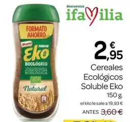 Supermercados El Jamón Nestle cereales ecológicos soluble eko oferta