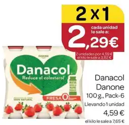 Supermercados El Jamón Danacol Danone oferta