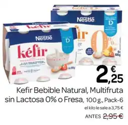 Supermercados El Jamón Nestlé Kefir Bebible Natural Multifruta oferta