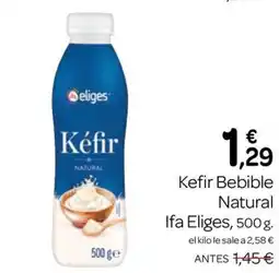 Supermercados El Jamón Ifa Eliges Kefir Bebible Natural oferta
