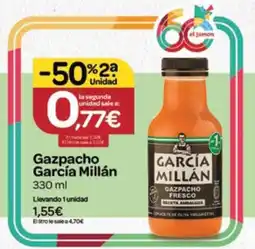 Supermercados El Jamón García Millán gazpacho oferta