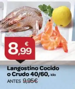 Supermercados El Jamón Langostino Cocido o Crudo 40/60 oferta