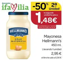 Supermercados El Jamón Hellmann's gran mayonesa oferta