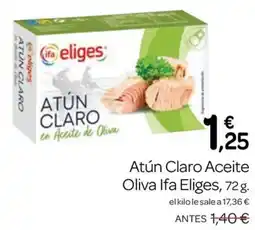 Supermercados El Jamón Ifa Eliges atún claro en aceite de oliva oferta