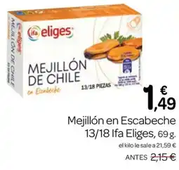 Supermercados El Jamón Ifa Eliges mejillón en escabeche oferta