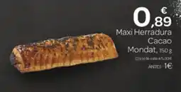 Supermercados El Jamón Mondat Maxi Herradura Cacao oferta