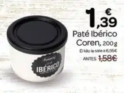 Supermercados El Jamón Coren paté ibérico oferta