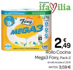 Supermercados El Jamón Foxy Mega3 oferta
