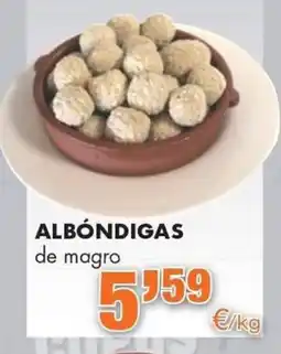 Congelados Copos albóndigas de magro oferta