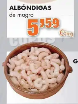 Congelados Copos albóndigas de magro oferta