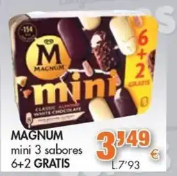 Congelados Copos magnum mini 3 sabores oferta