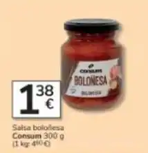 Consum Consum - salsa bolonesa oferta