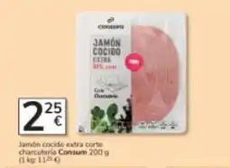 Consum Consum - jamon cocido extra corte charcuteria oferta