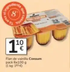Consum Consum - flan de vainilla oferta