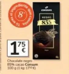 Consum Consum - chocolate negro 85% cacao oferta