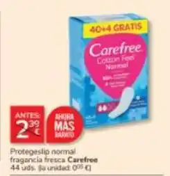 Consum Carefree - protegeslip normal fragancia fresca oferta