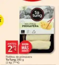 Consum Ta tung - rollitos de primavera oferta