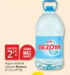 Consum Bezoya - agua mineral natural oferta