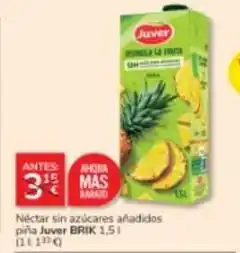 Consum Juver - nectar sin azucares anadidos pina oferta