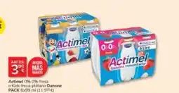 Consum Danone - actimel 0% 0% fresa o kiwi fresa platano oferta