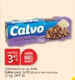 Consum Calvo - calamares en su tinta oferta