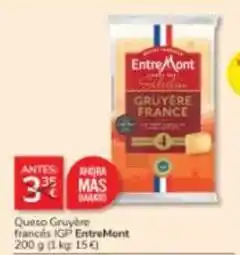 Consum Entremont - queso gruyere frances igp oferta