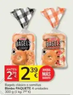 Consum Mas - bagels clásico a semillas bimbo oferta