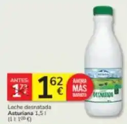 Consum La asturiana - leche desnatada oferta
