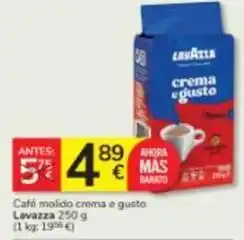 Consum Lavazza - cafe molido crema e gusto oferta