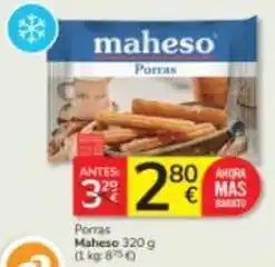 Consum Maheso - porras oferta