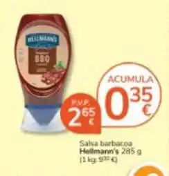 Consum Hellmann's - salsa barbacoa oferta