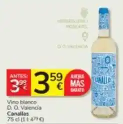 Consum Candelas - vino blanco d.o. valencia oferta