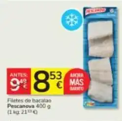 Consum Pescanova - filetes de bacalao oferta