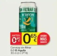 Consum El águila - cerveza sin filtrar oferta