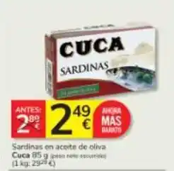 Consum Cuca - sardinas en aceite de oliva oferta