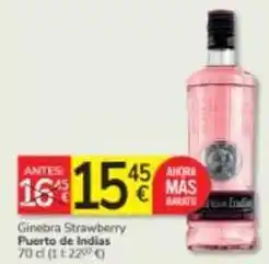 Consum Puerto de indias - ginebra strawberry oferta