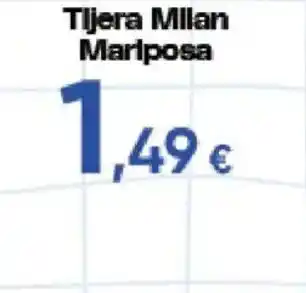 Tijera Milan Marliposa