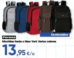 Hiper FROIZ Perona Mochillas Kenla o New York Varios colores oferta