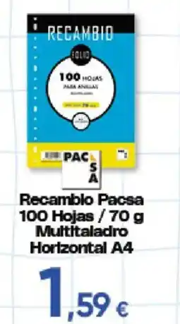 Hiper FROIZ Recambio Pacsa Multitaladro Horizontal A4 oferta