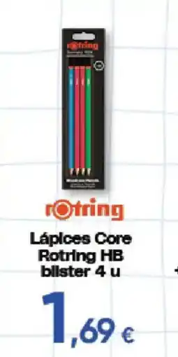 Hiper FROIZ Lápices Core Rotring HB bilster 4 u oferta