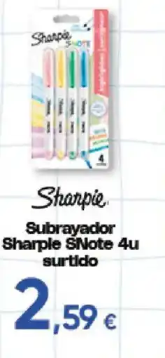 Hiper FROIZ Sharpie subrayador Sharpie SNote 4u surtido oferta