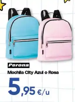 Hiper FROIZ Perona Mochila City Azul o Rosa oferta