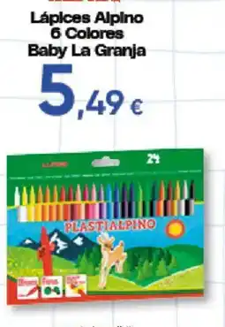 Hiper FROIZ Alpino lápices 6 colores baby la granja oferta