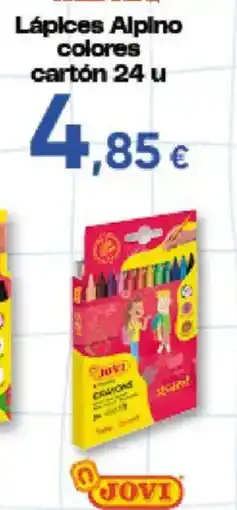 Hiper FROIZ Jovi lápices alpino colores cartón oferta